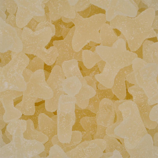 Gesuikerde witte vliegtuigen