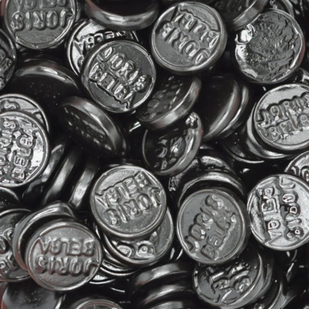 Harde zwarte muntendrop