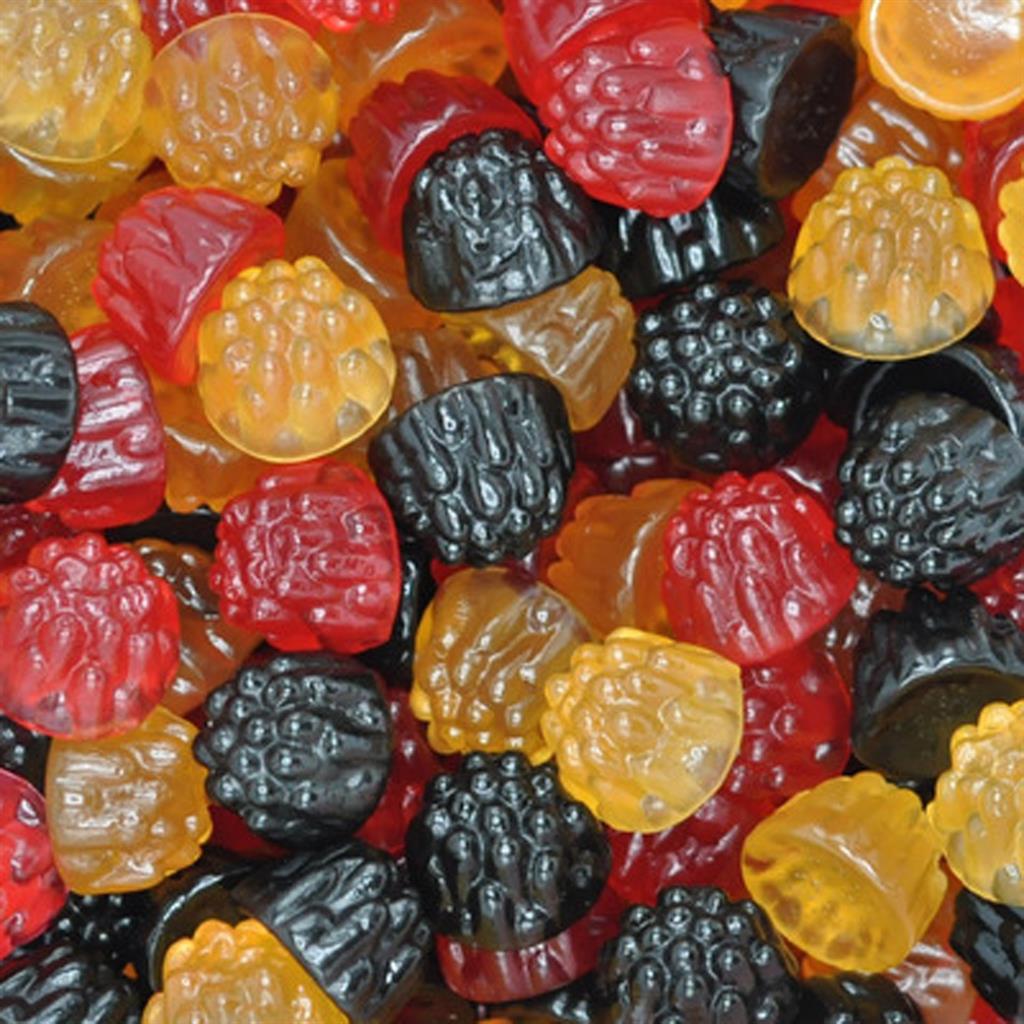 Gekleurde braambessen
