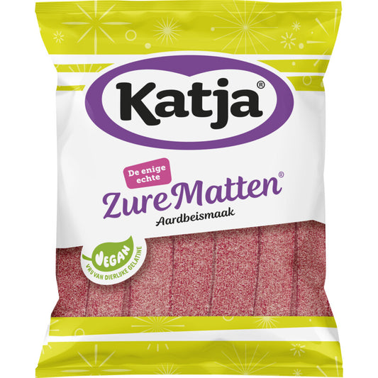 Katja zure aardbeimatten