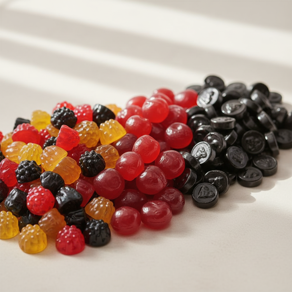 Suikerbakkerij Joris Klassiek Trio Pakket - Gekleurde Braambessen, Harde Kersen en Zwarte Centen