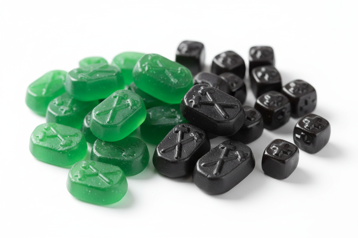 Close-up Verfrissend Menthol Pakket - detail van de drie menthol producten