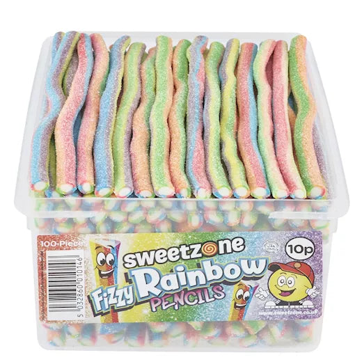 Fuzzy Rainbow Pencils van Sweetzone